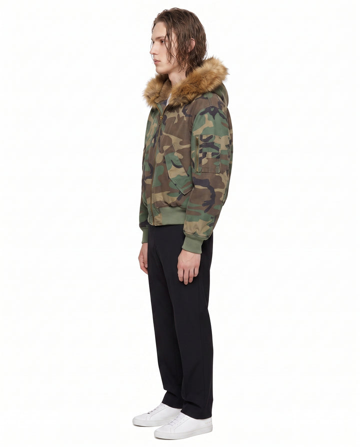 Camo Hooded Jacket na2895