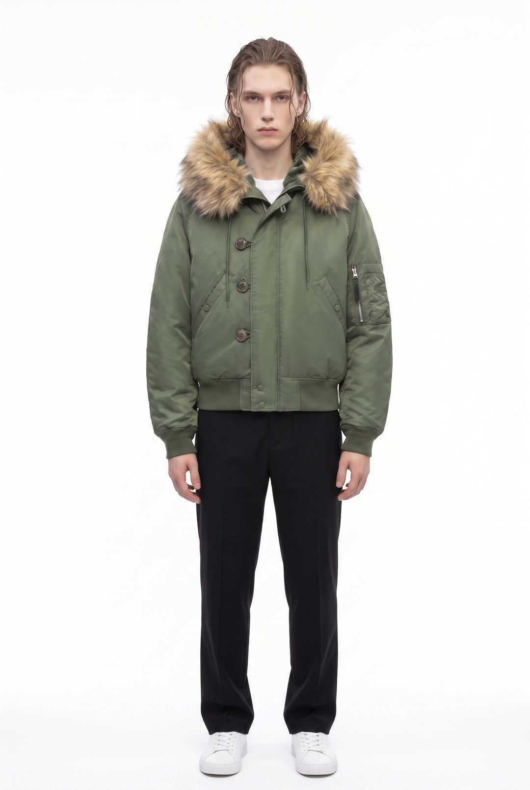 Fur Bomber Jacket na2836
