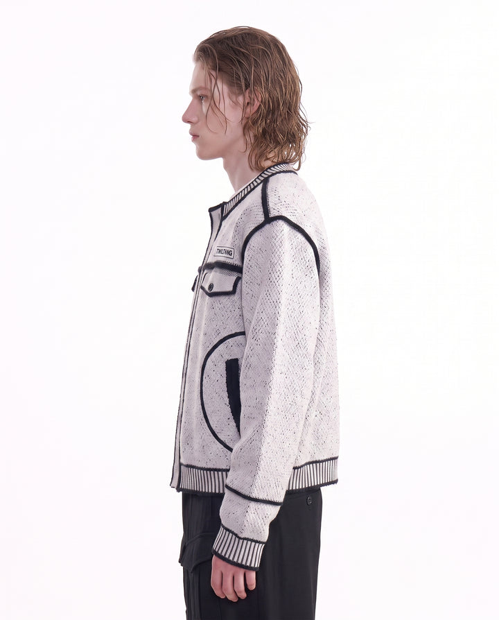 Piped Knit Cardigan na2931