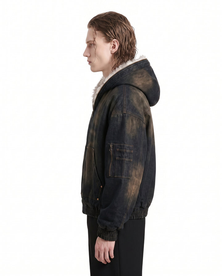 Fur Hooded Jacket na3065