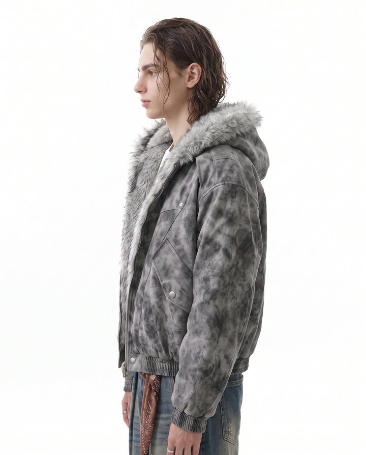 Fur Hooded Jacket na3067