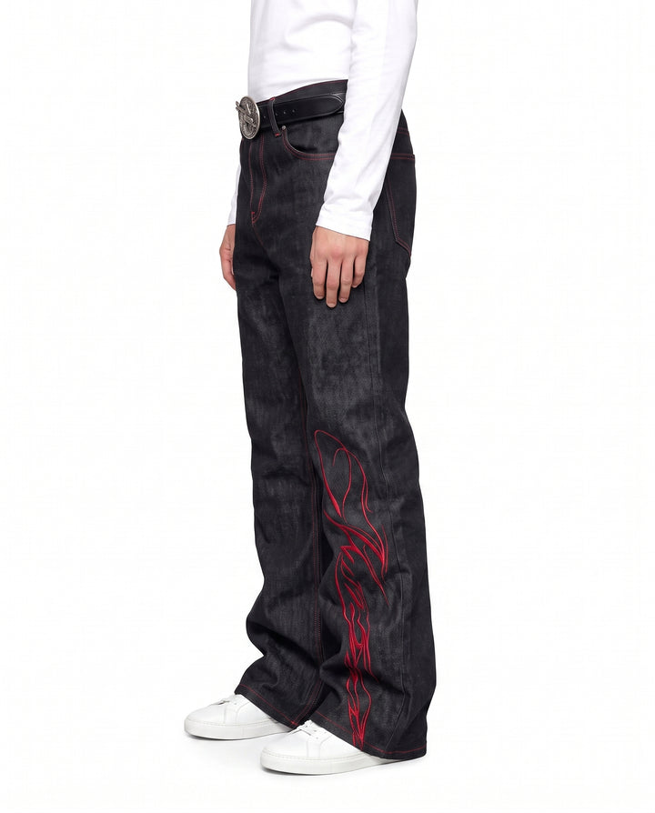 Flared Denim Pants na2965