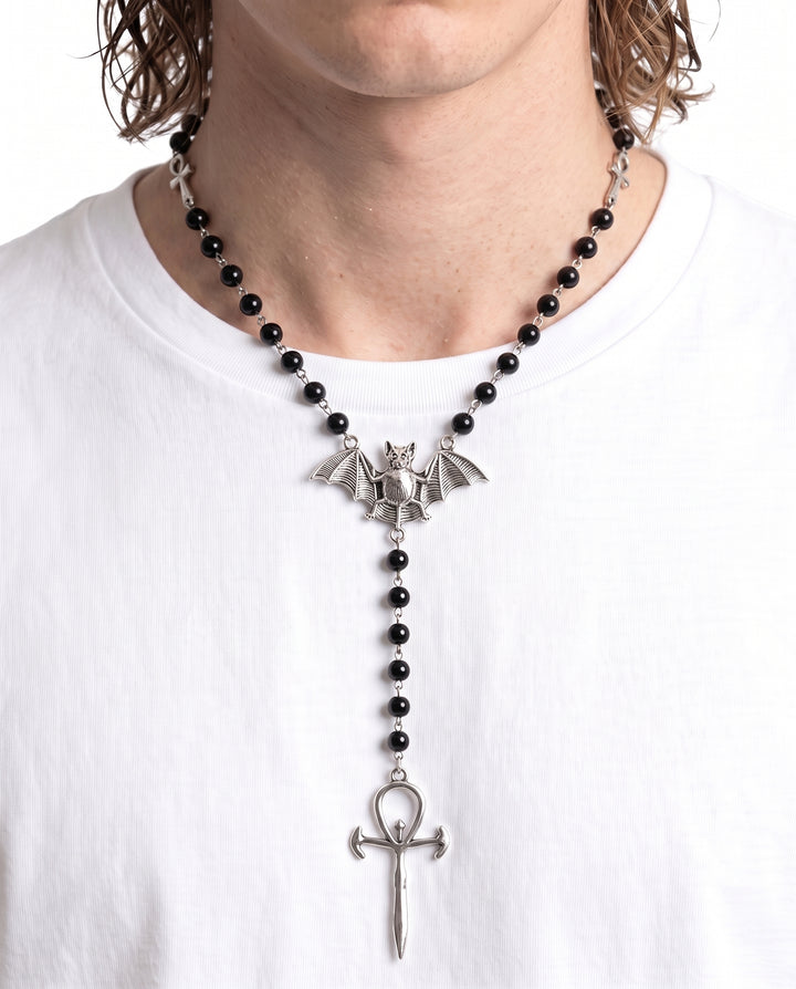 Bat Rosary Necklace na2934