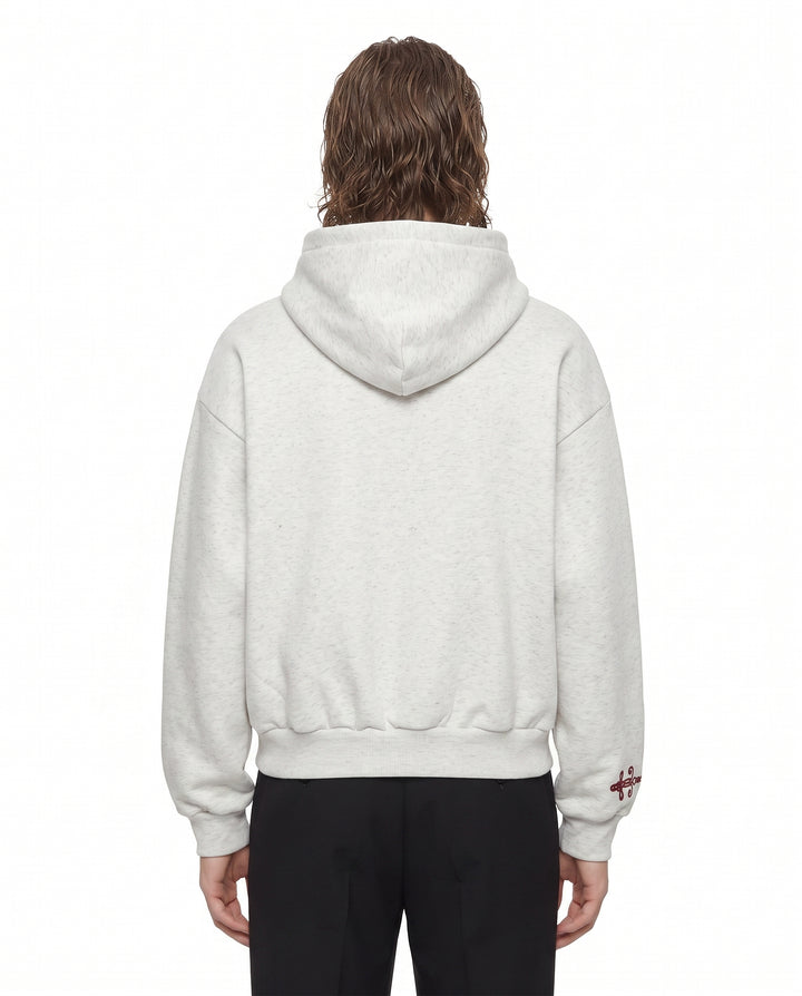Embroidered Military Zip Hoodie na3084