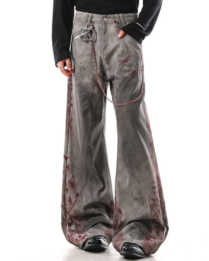 [BLANKIN] Ash Scar Wide Pants na2278