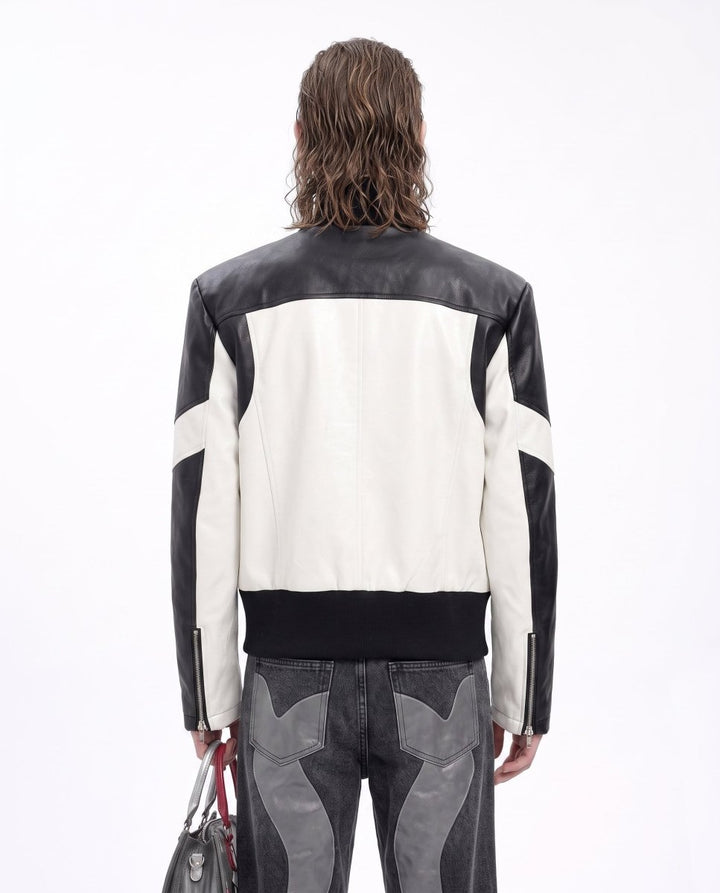 Metallic Moto Jacket na3038