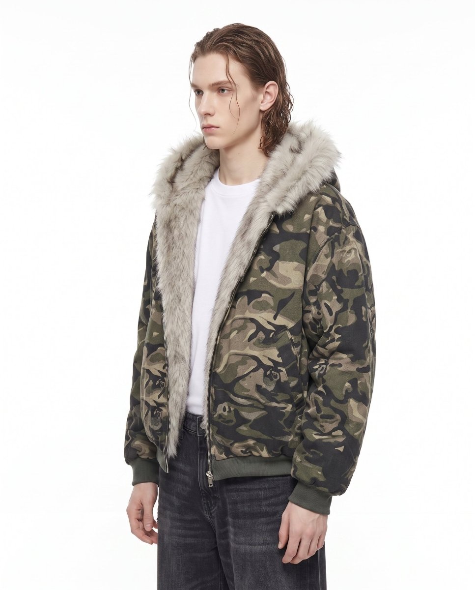 Camo Fur Jacket na3069