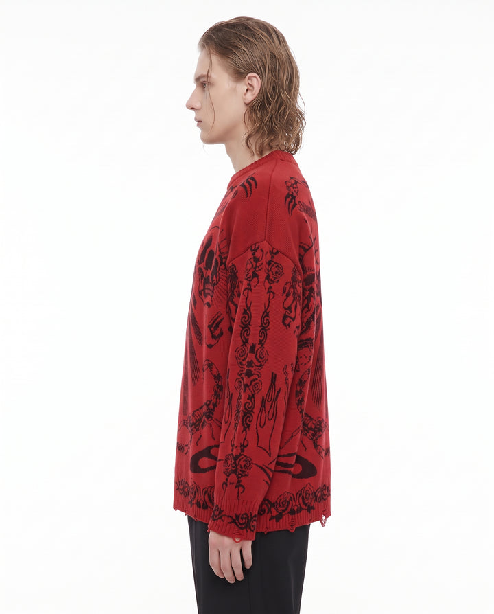 Graphic Knit Sweater na3241