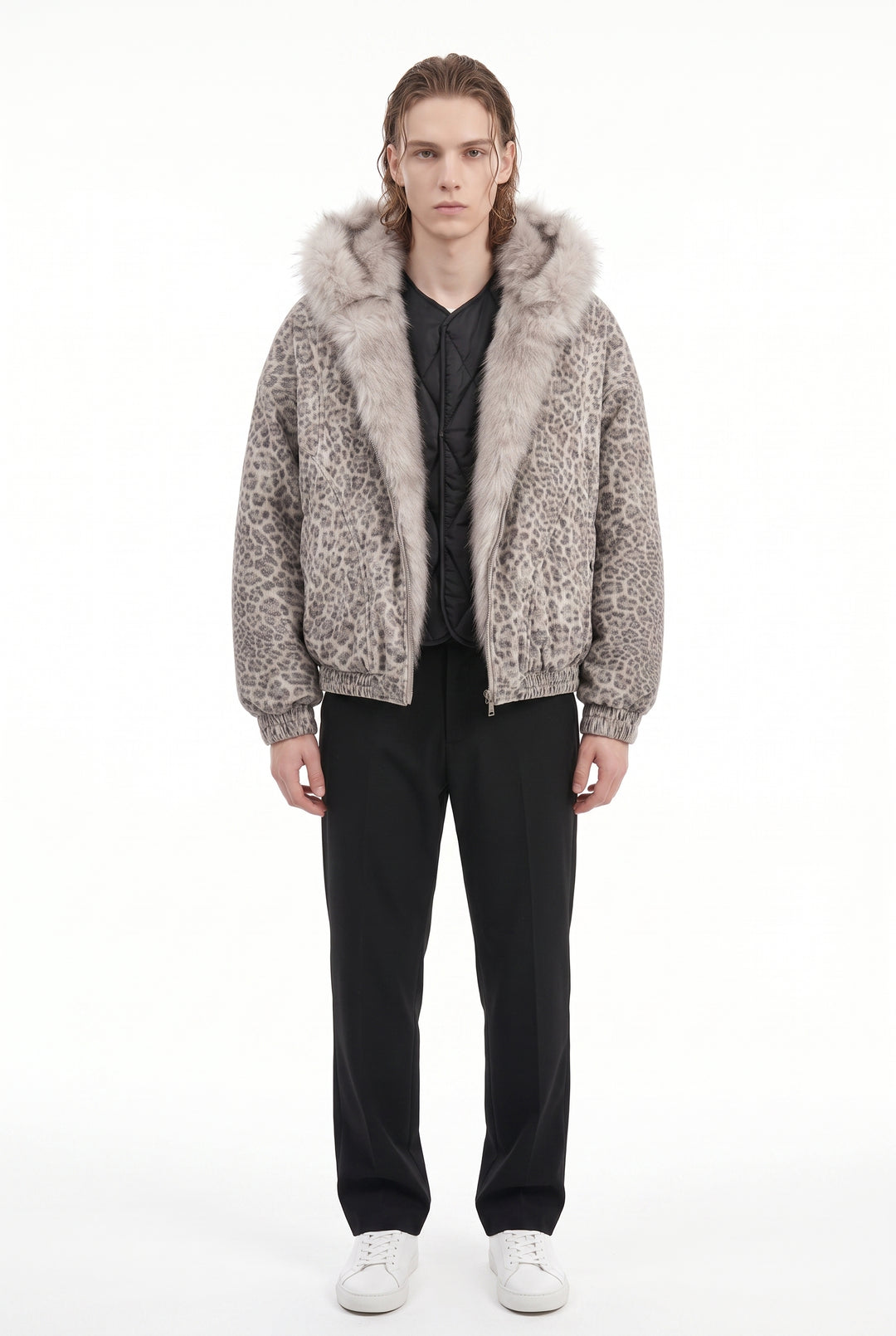 Leopard Fur Jacket na2818