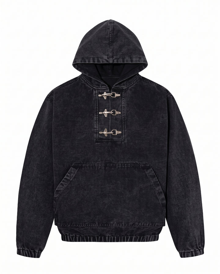 Washed Denim Hoodie na3165