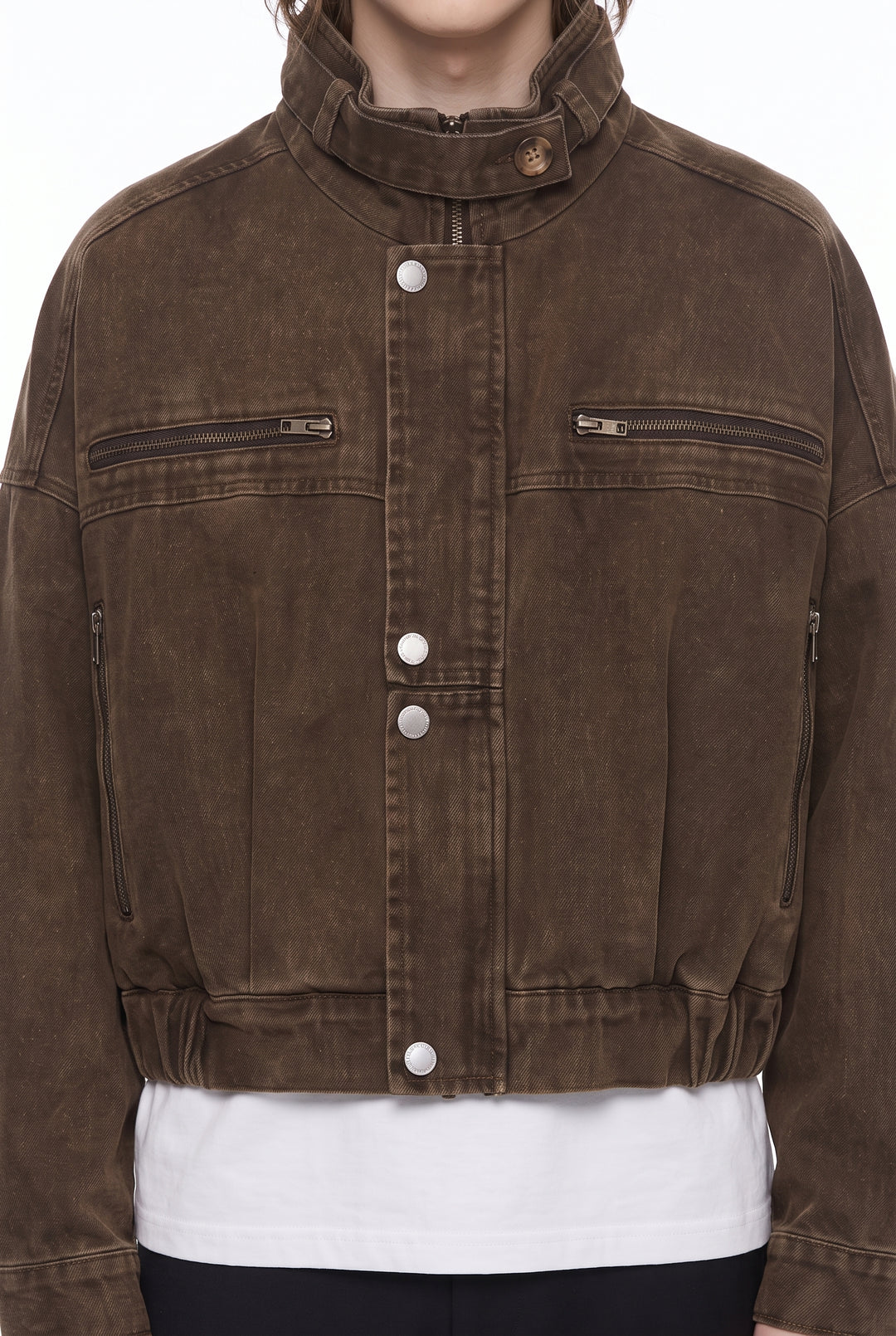 Cropped Denim Jacket na2811