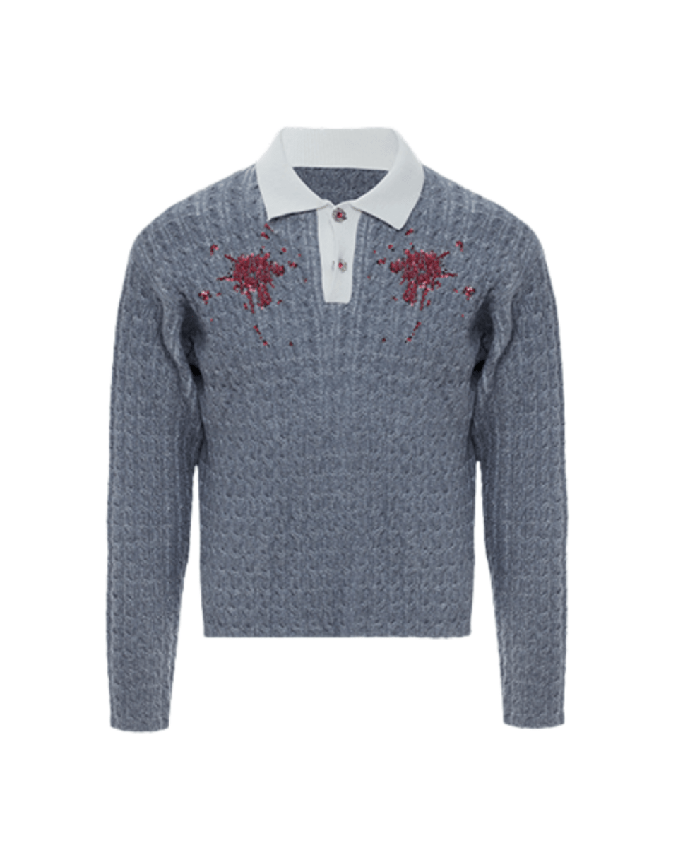 [ArguE CulturE] Garnet Bloom Knit Top na2250