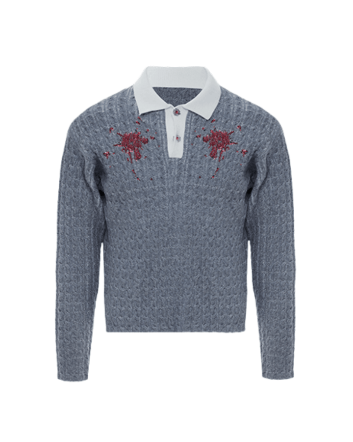 [ArguE CulturE] Garnet Bloom Knit Top na2250