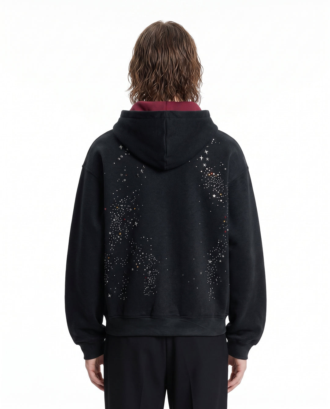 Rhinestone Zip Hoodie na3022