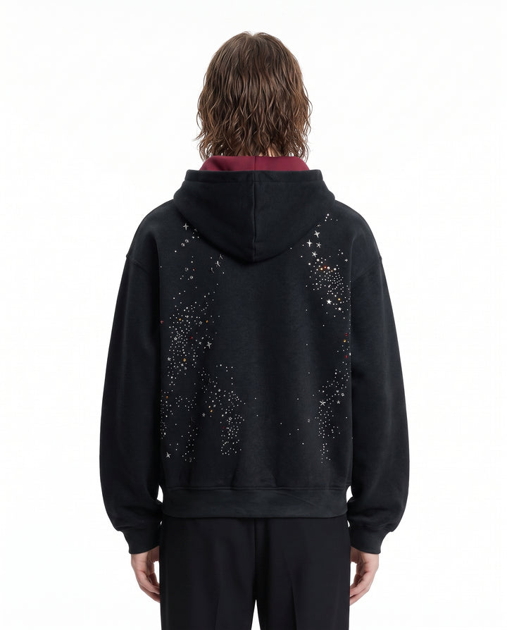 Rhinestone Zip Hoodie na3022