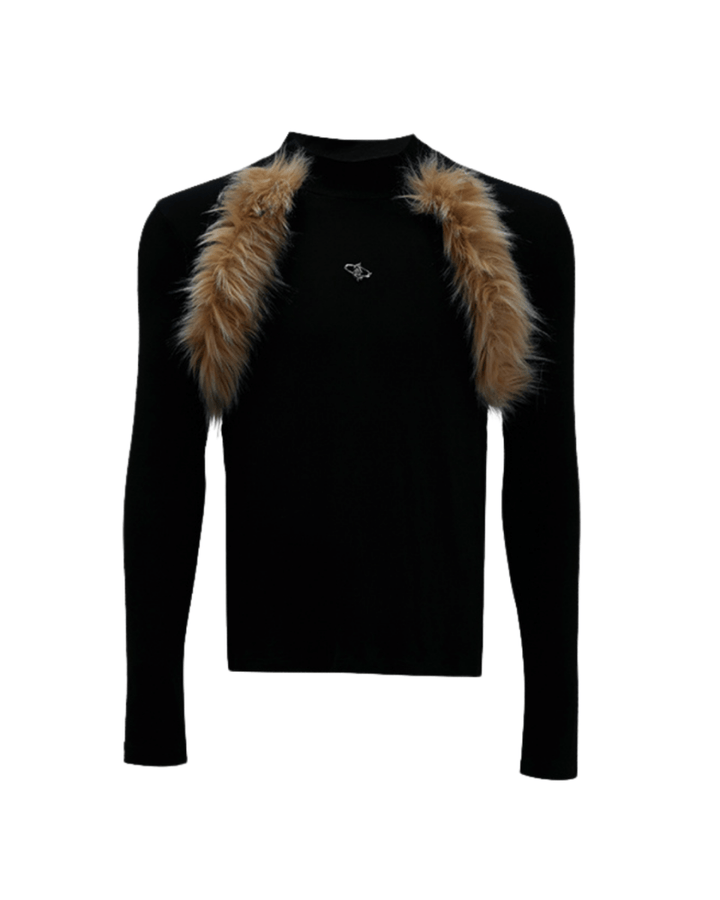 [ArguE CulturE] Golden Fang Fur Knit na2253