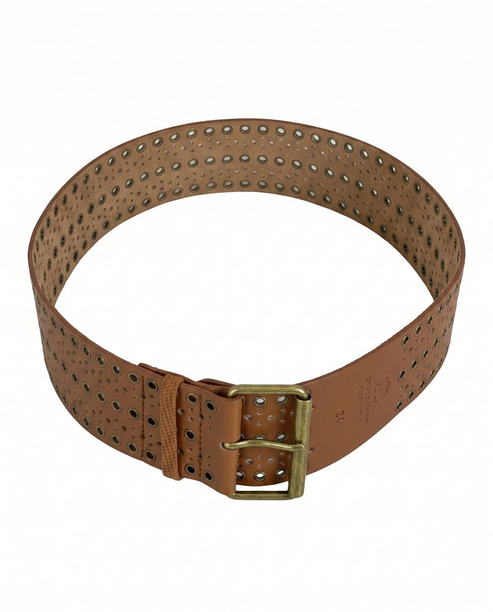 Eyelet Leather Belt na2933