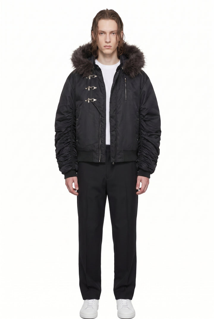 Fur Bomber Jacket na2817