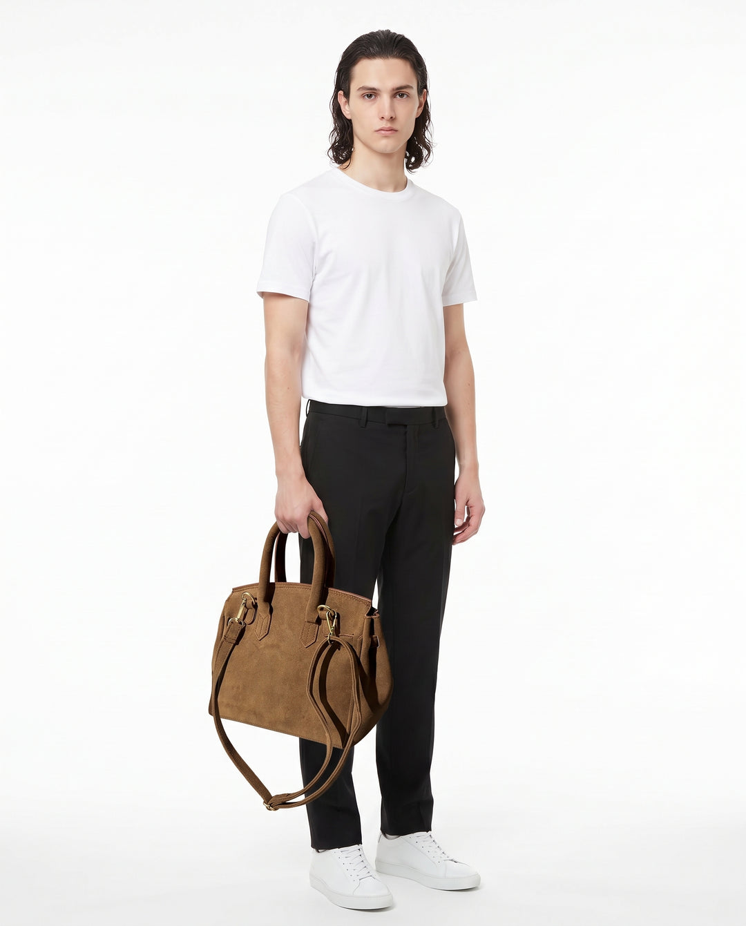 Suede Handbag na3210
