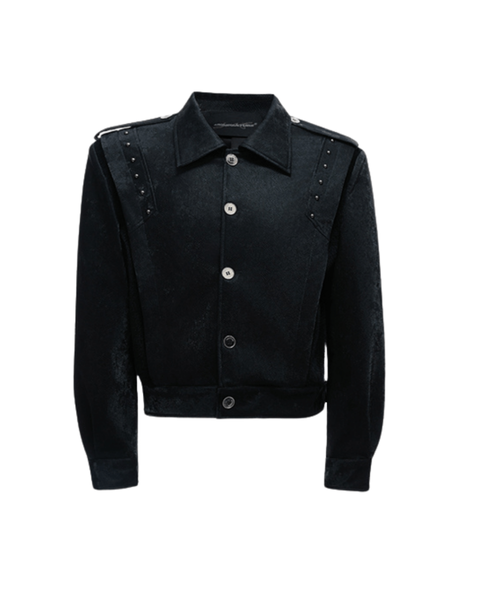 [ArguE CulturE] Noir Crest Cyber ​​Jacket na2255