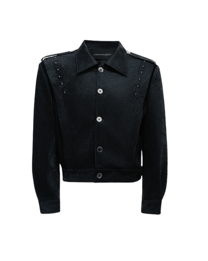 [ArguE CulturE] Noir Crest Cyber ​​Jacket na2255