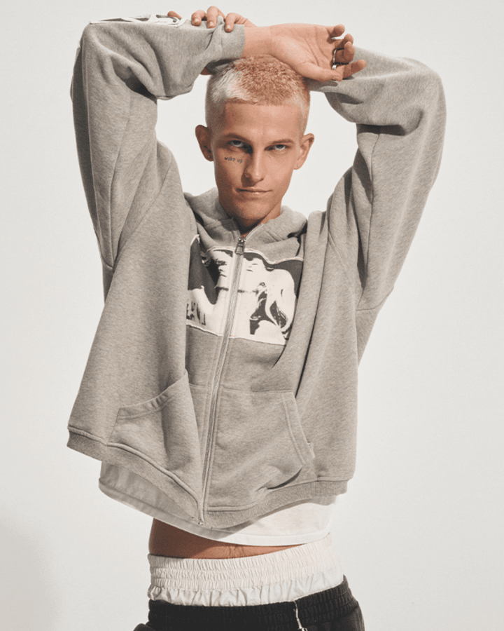 [bastard official] DUAL FRAME ZIP HOODIE na2306 