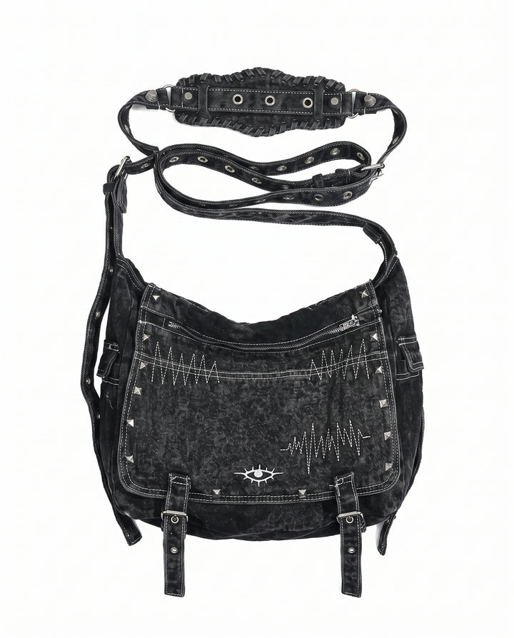 Studded Denim Bag na2927