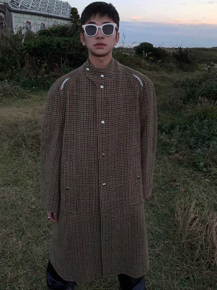 [ESC MAN STUDIO] mid-length wool coat na1616