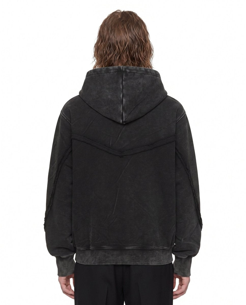 Asymmetric Zip Hoodie na3032