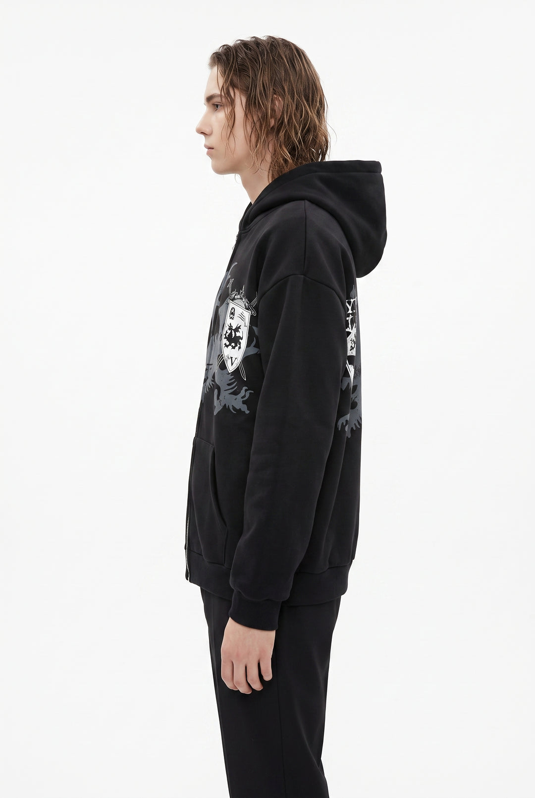 Striped Hooded Jacket na2774