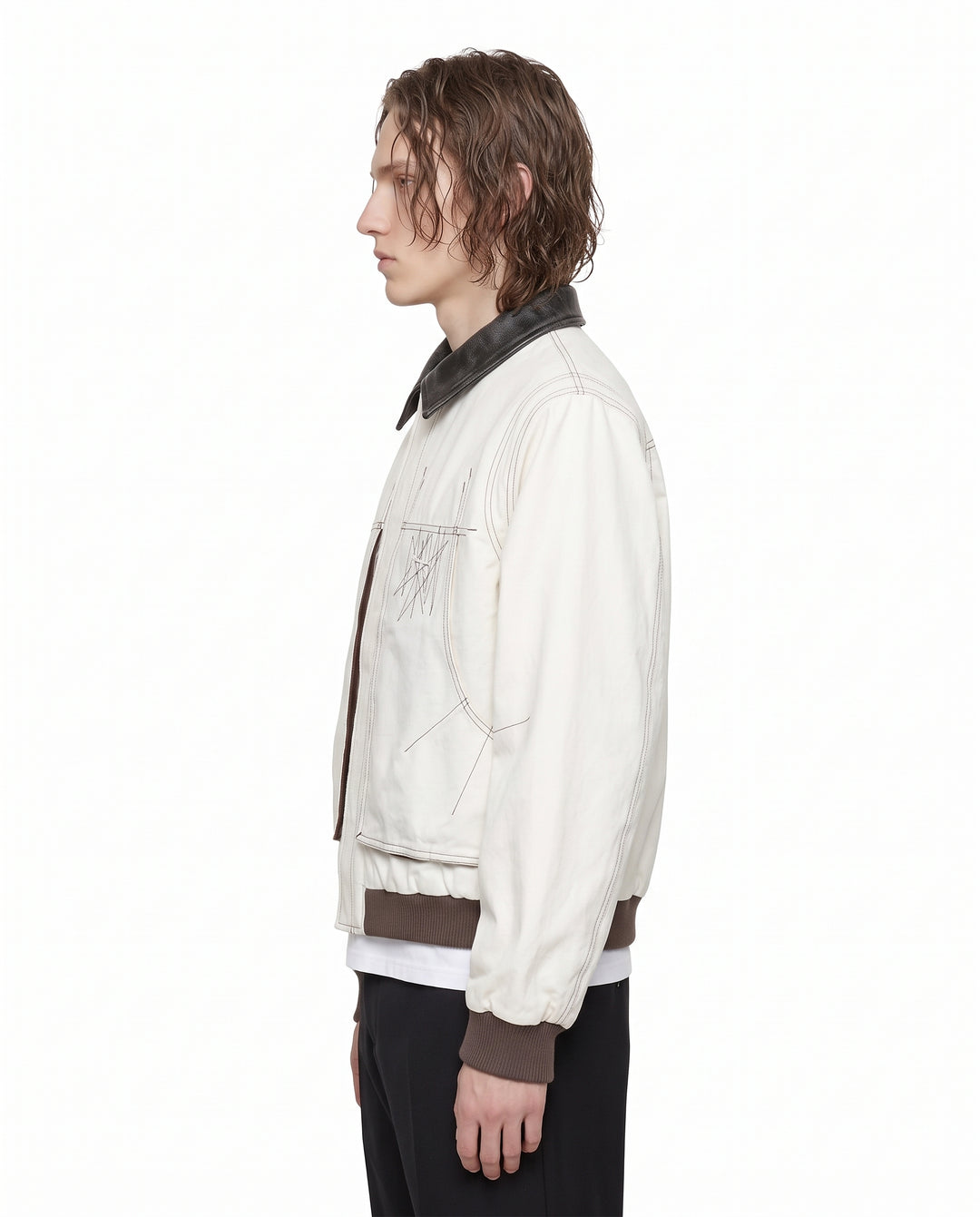 Contrast Bomber Jacket na3189