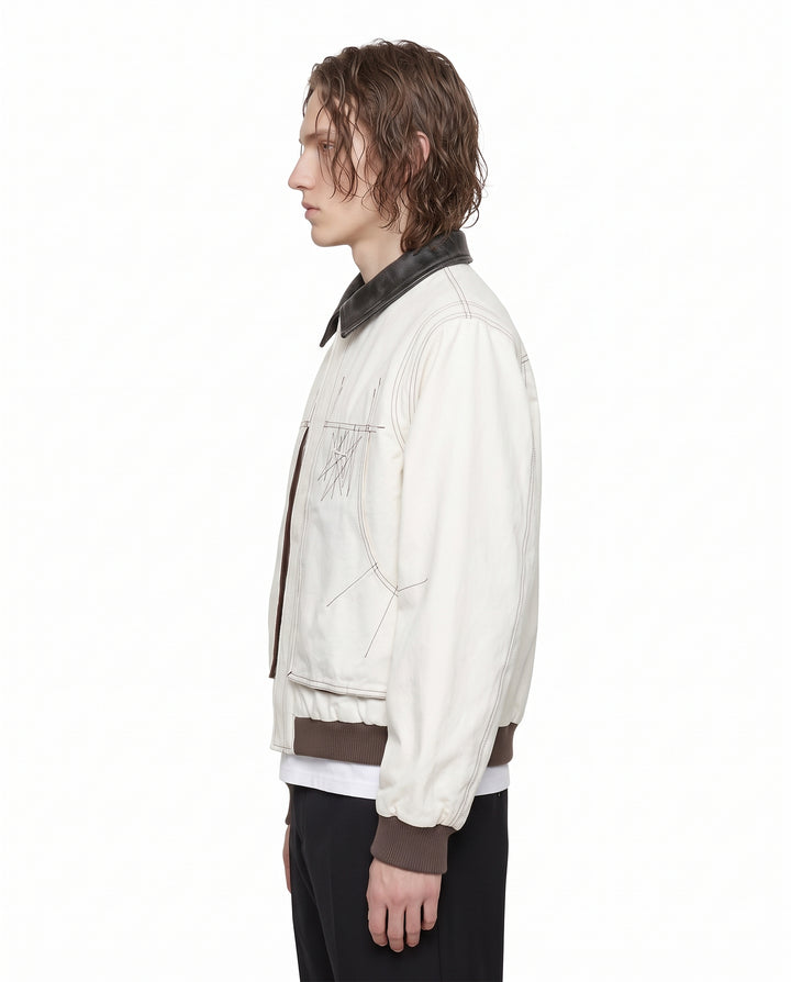 Contrast Bomber Jacket na3189
