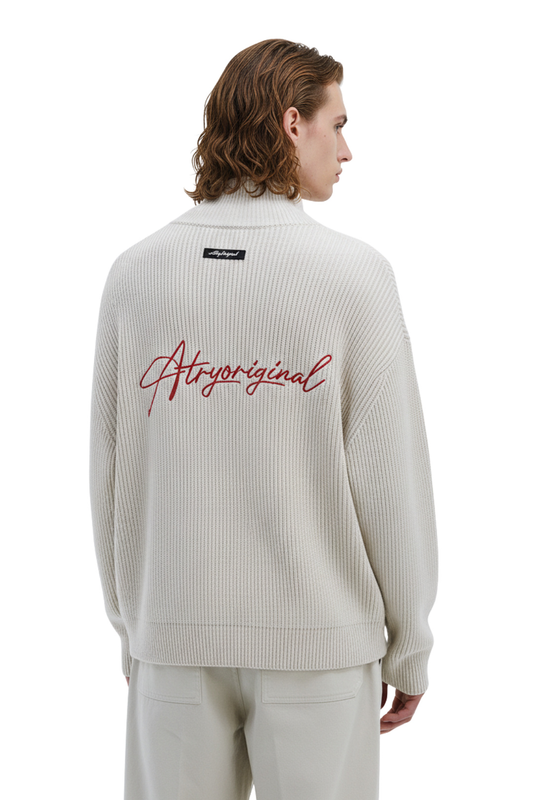 Ribbed High Neck Zip-Up Jacket na2398