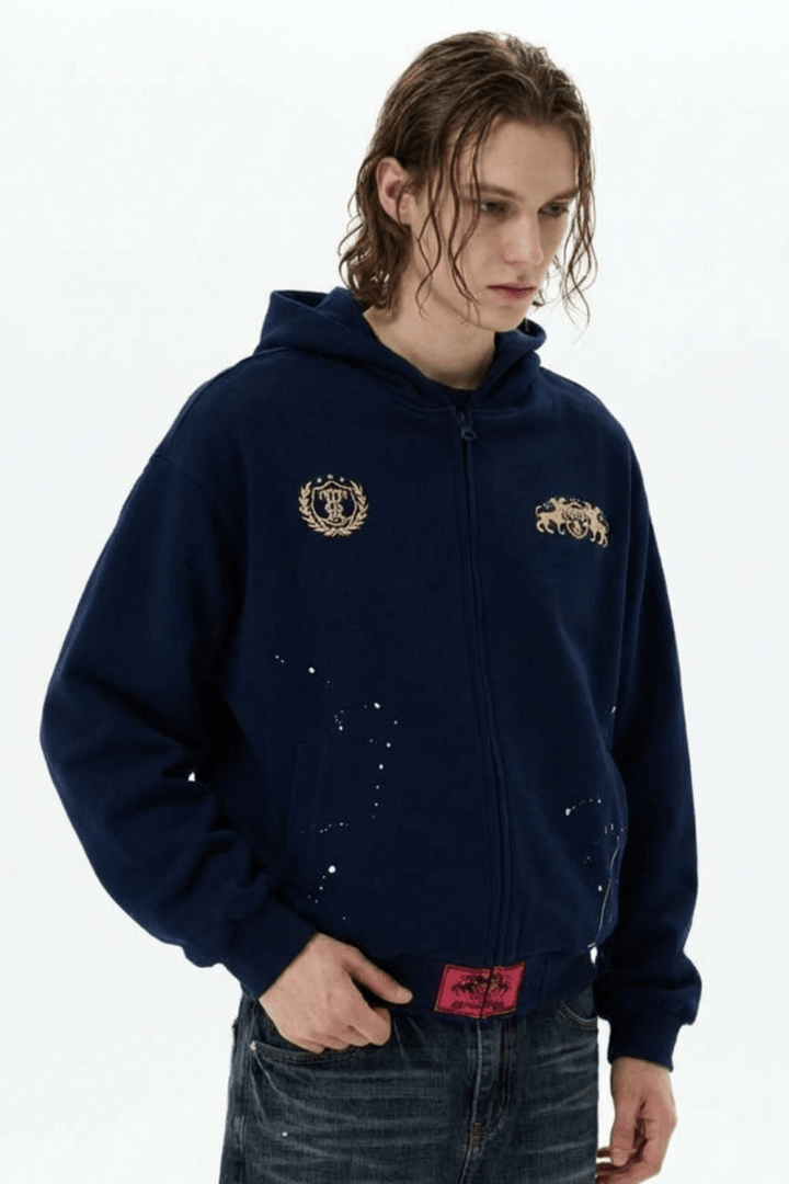 Royal Crest Zip Hoodie na2369