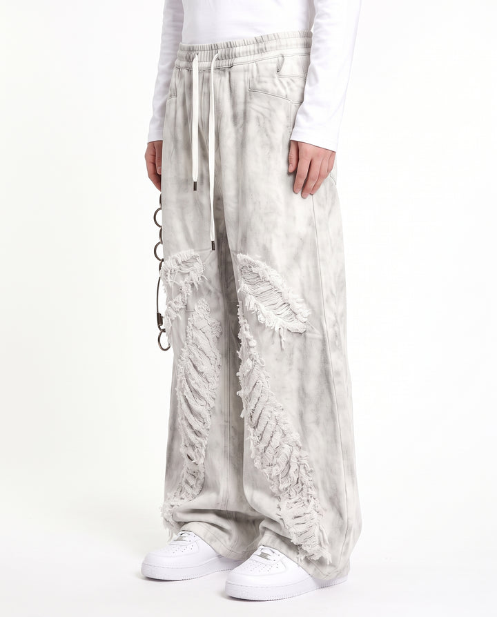 Distressed Wide Pants na3221