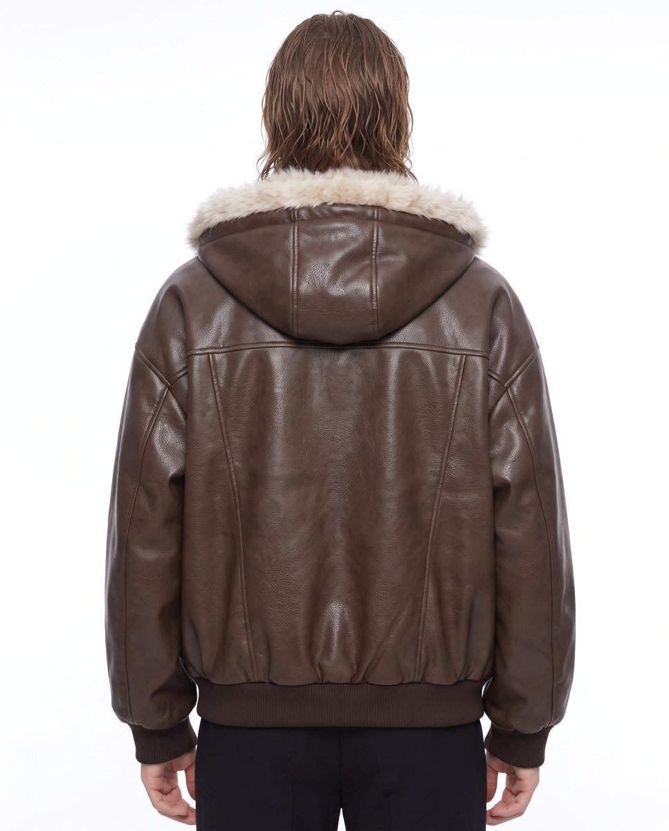 Fur Leather Jacket na3068