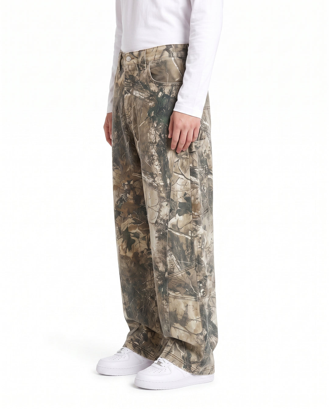 Camo Wide Pants na3008