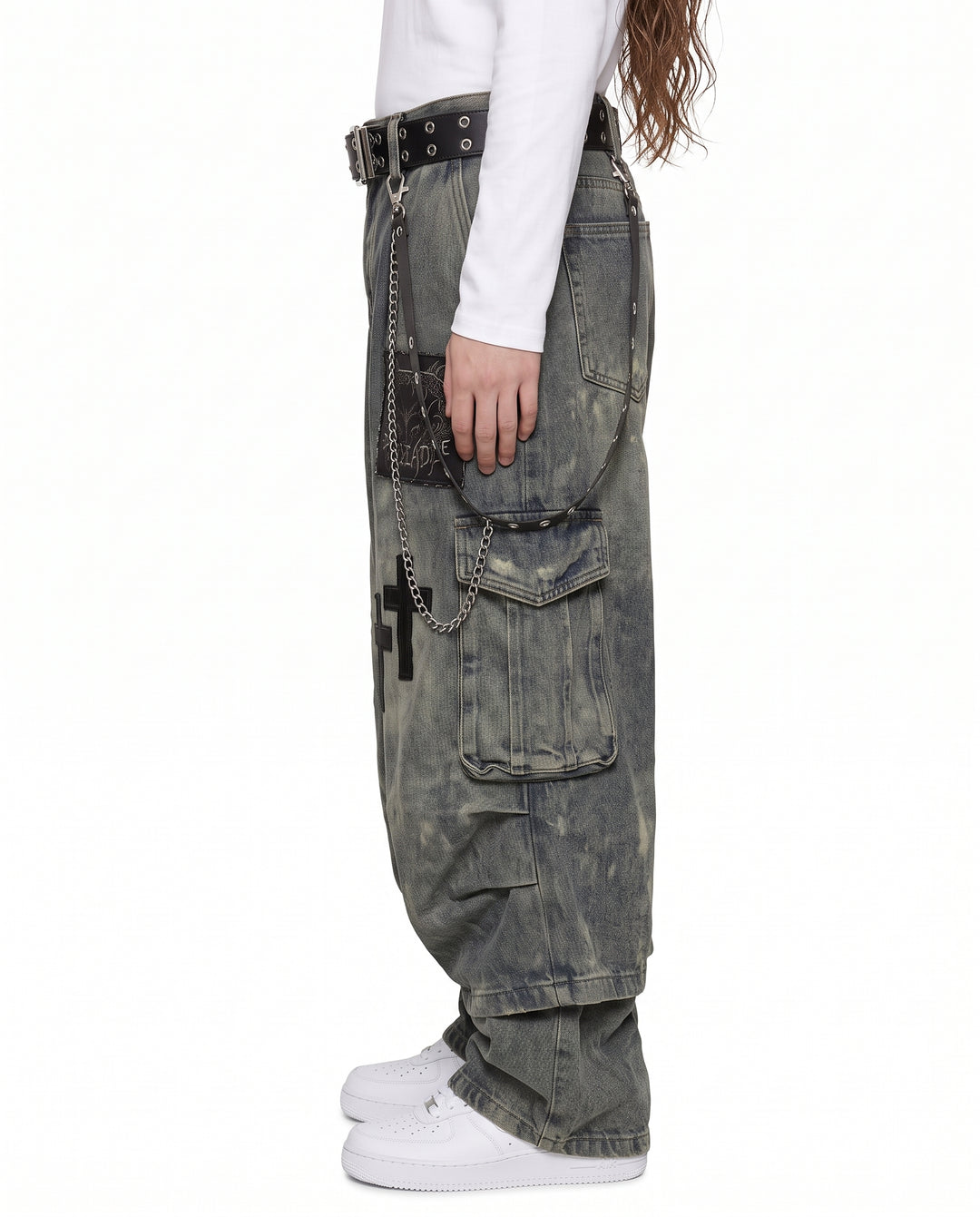 Jeans larghi gotici na3141