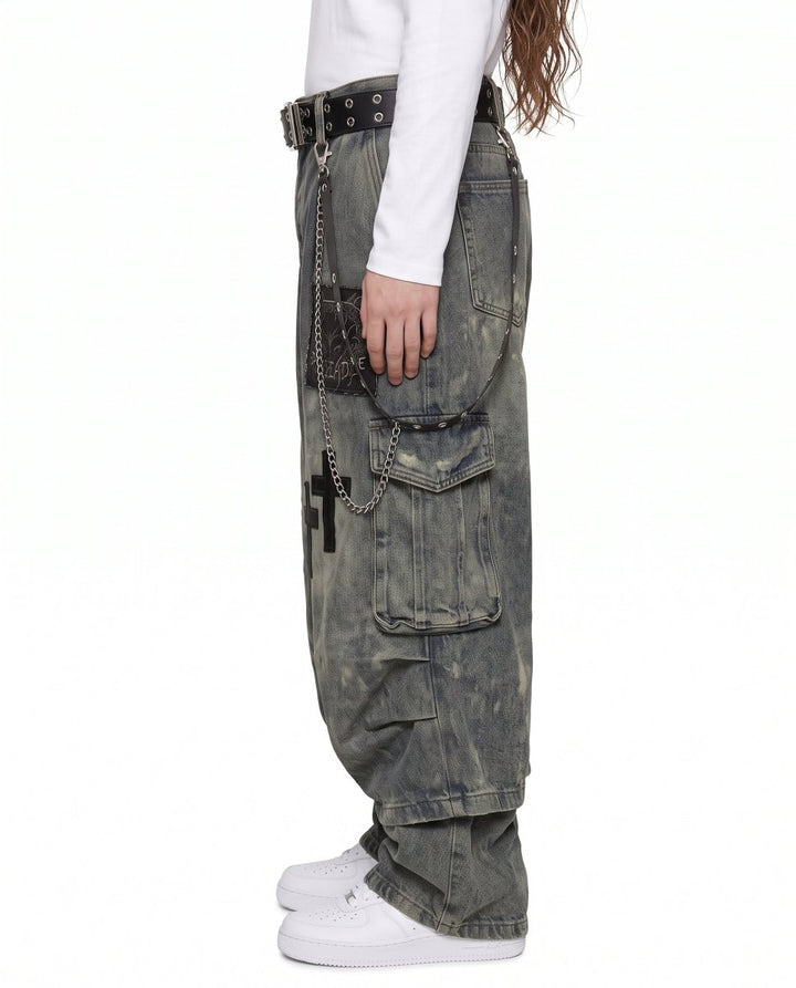 Jeans larghi gotici na3141