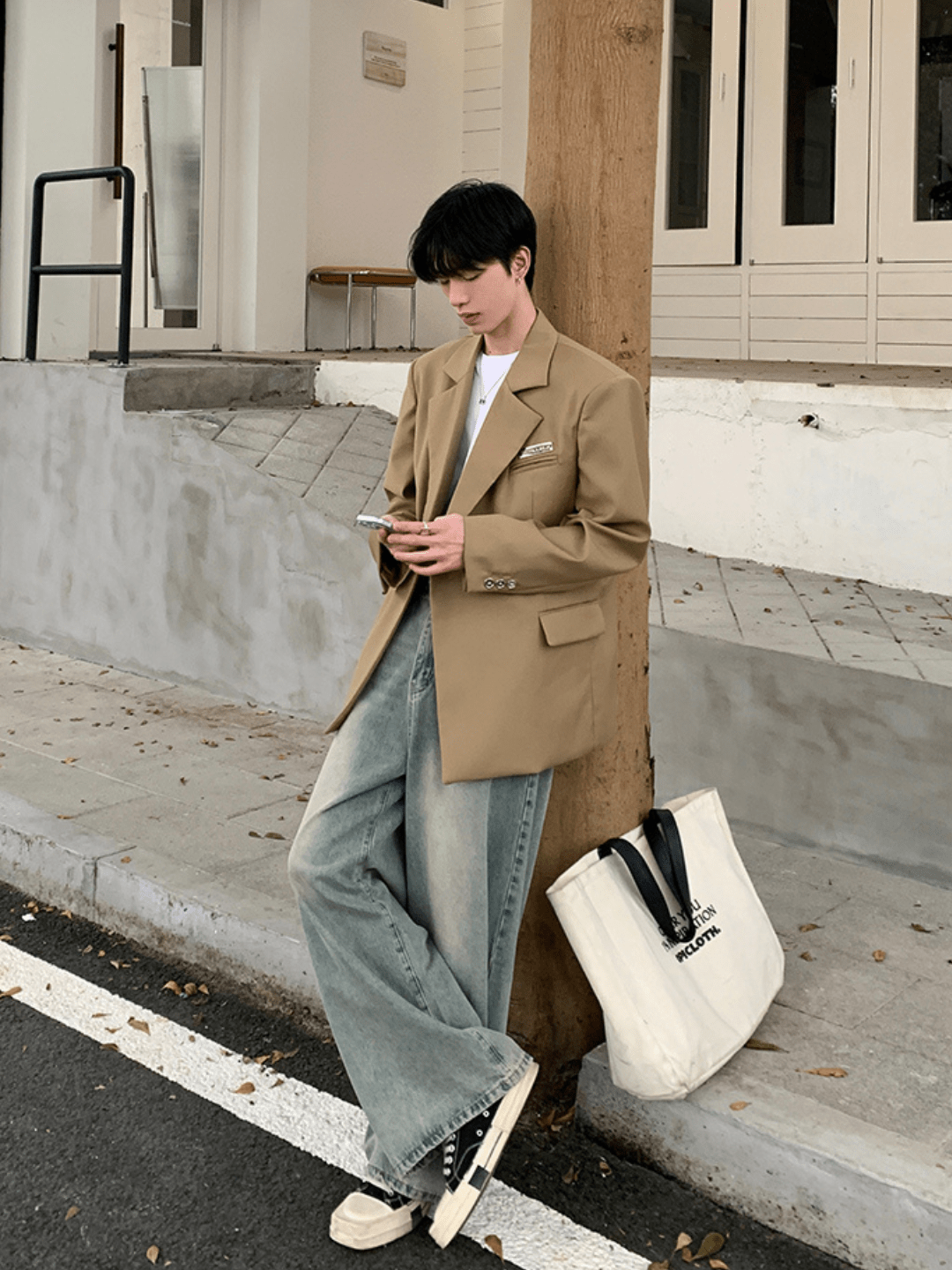 [ONELYC1NS] Korean loose suit na1005