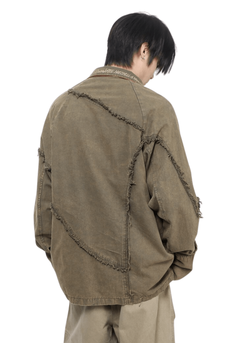 Frayed Edge Oversized Shirt na2455