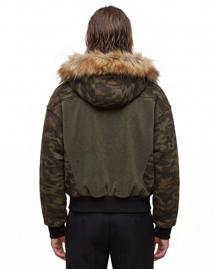 Camo Fur Jacket na3098