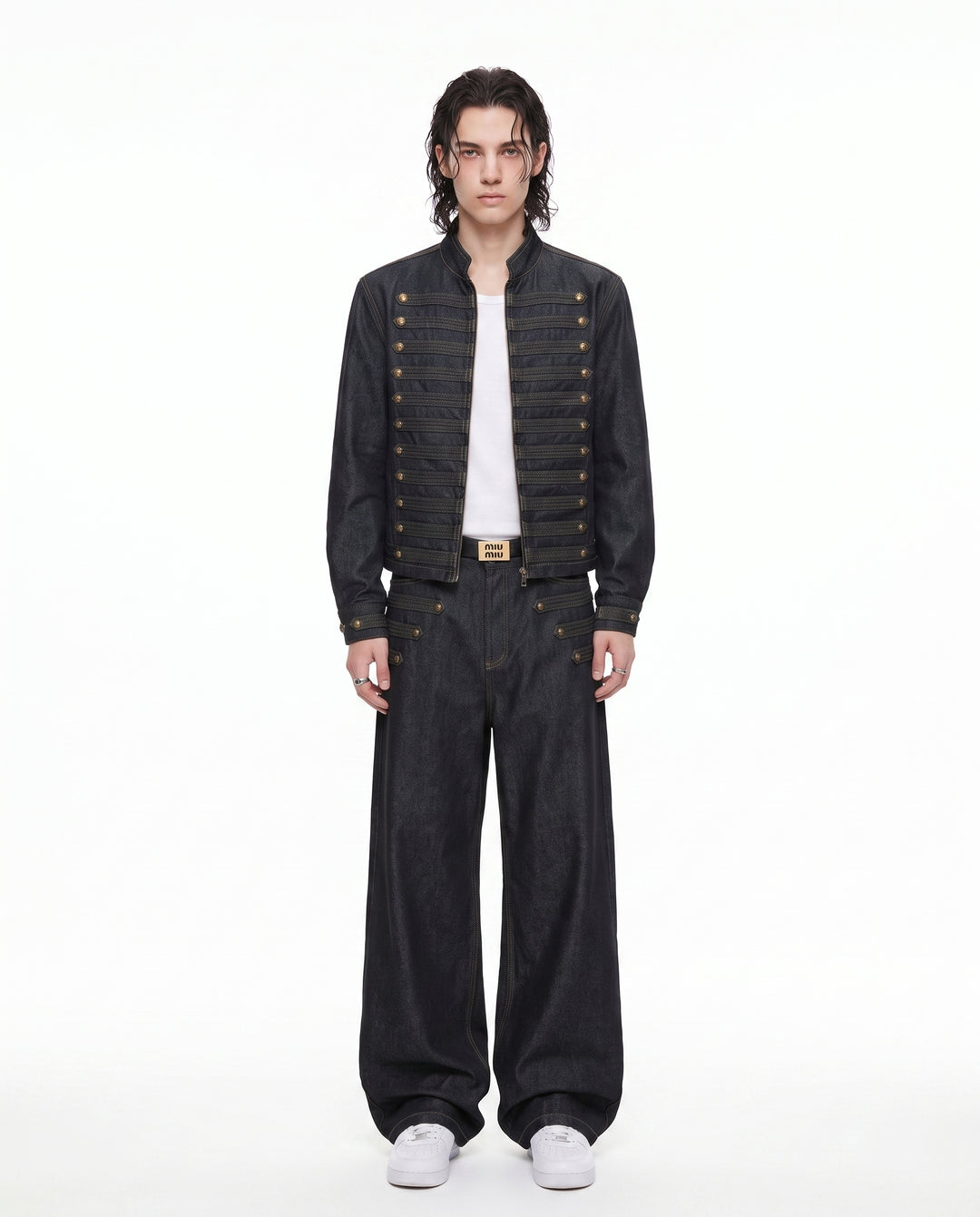 Military Denim Jacket na3101