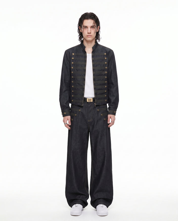 Military Denim Jacket na3101