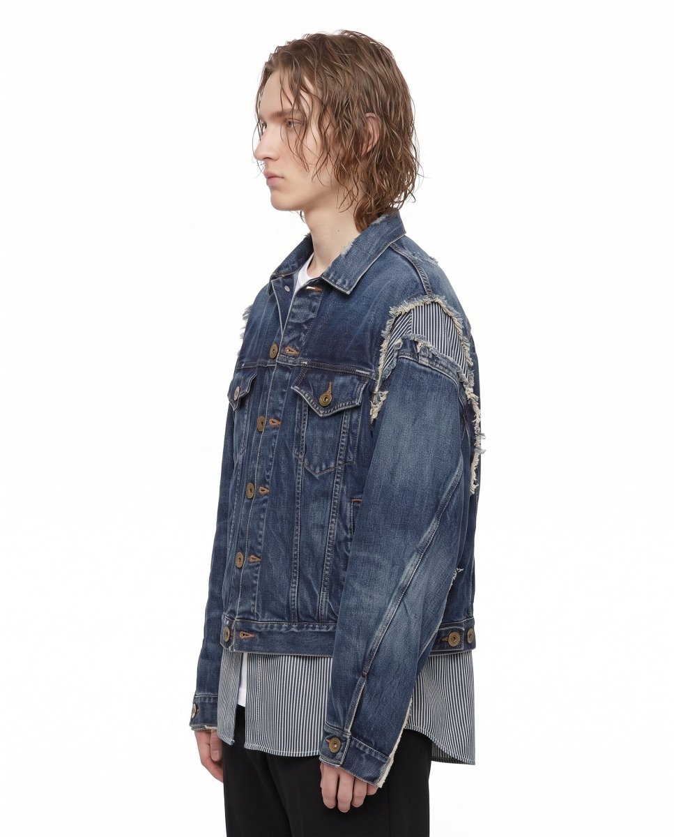 Layered Denim Jacket na3048