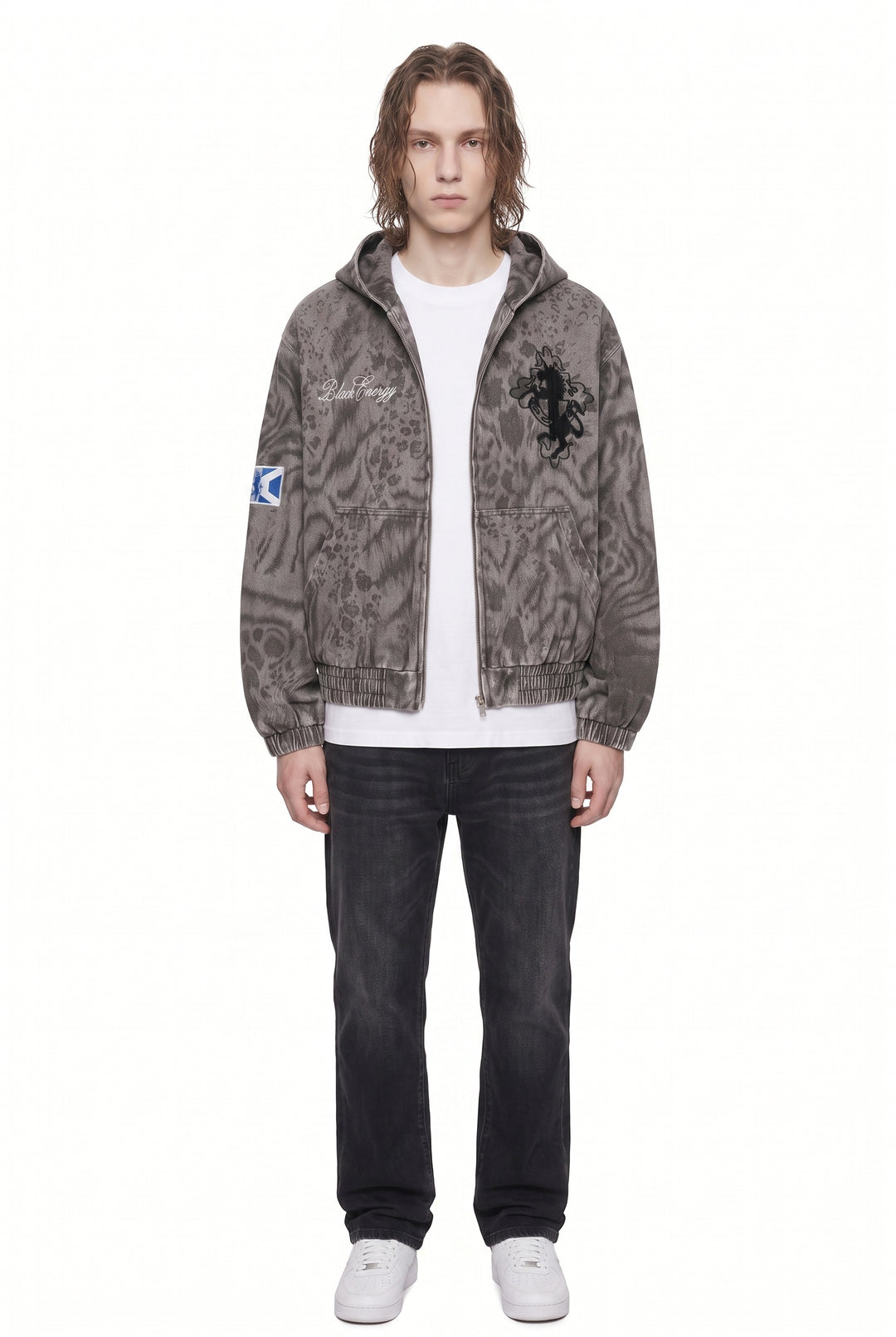 Washed Hooded Jacket na2814