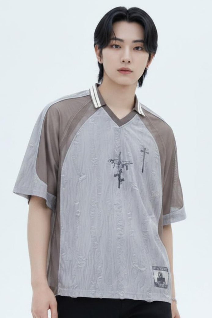 Mesh Polo Shirt  na2554