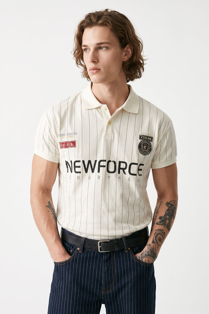 Striped Polo Shirt  na2667