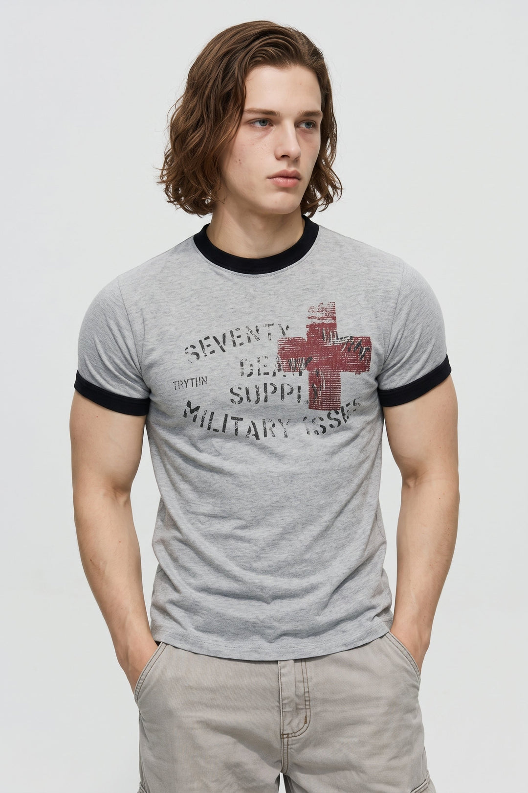 Graphic Ringer Tee na2654