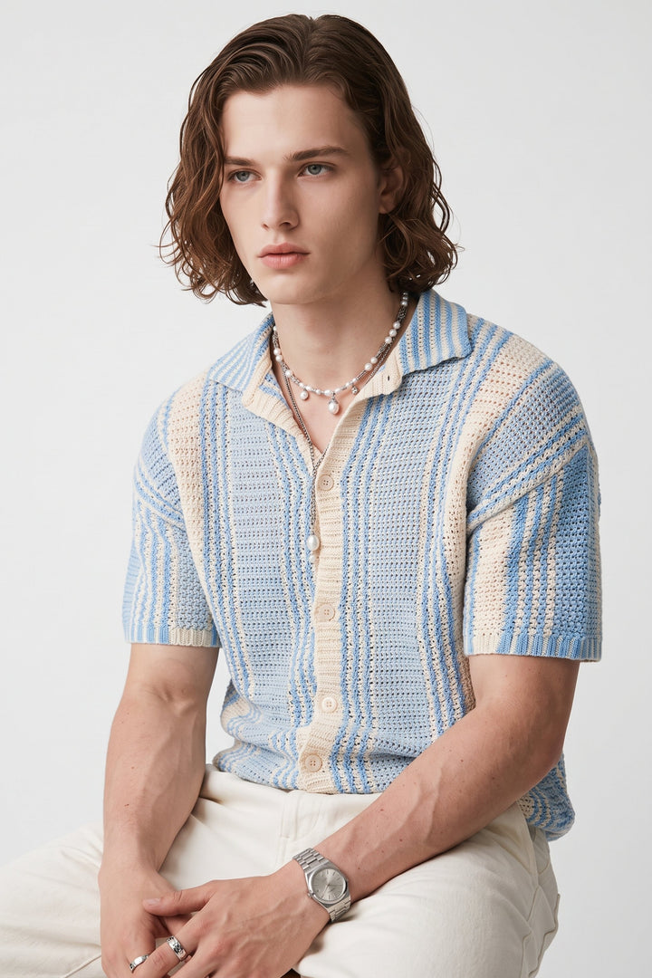 Striped Knit Shirt na2676